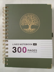 A5 Spiral Notebook With Dividers 300 Pages/150 Sheets 100GSM Lined