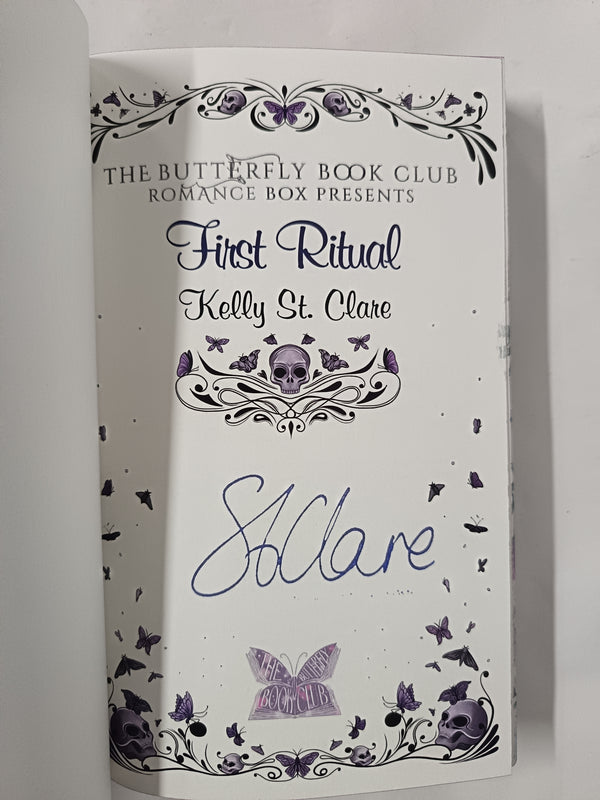 First Ritual by Kelly St. Clare - Butterfly Book Club Signed Limited Edition