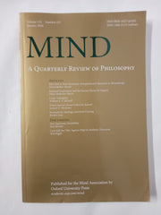 Mind a Quarterly Review of Philosophy Vol 135 No 537 Jan 2026