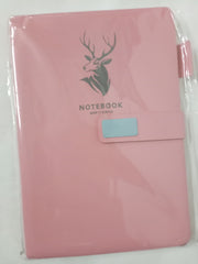A5 Notebook - Premium faux leather bound magnetic buckle x 3