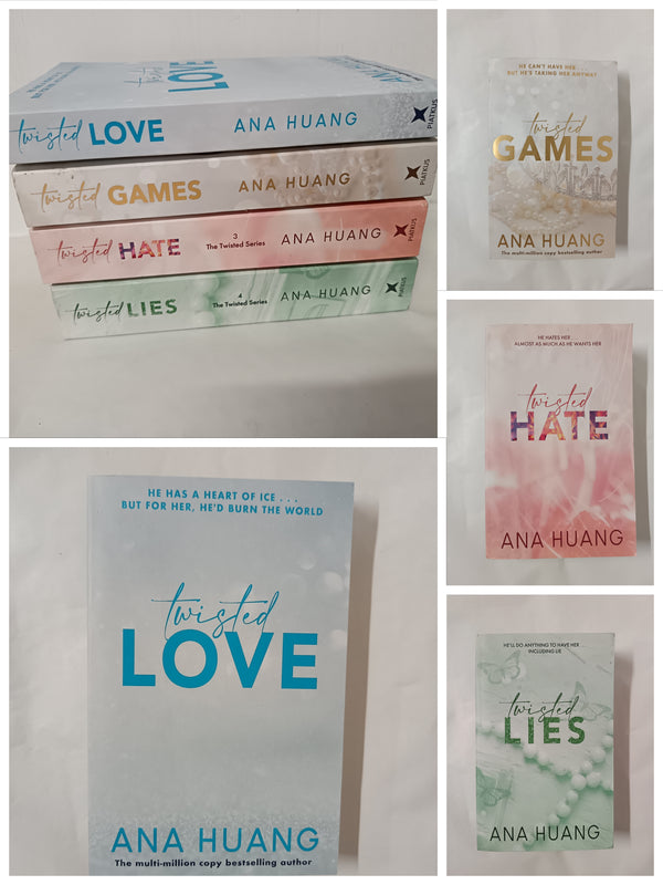 4 Books Twisted Series by Anna Huang: Twisted Love, Twisted Games, Twisted Hate, Twisted Lies