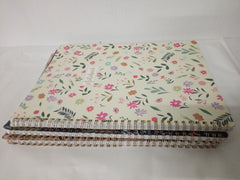 Kamaking Notebook A4 - A4 Notebook Journal, Notebook 3 Pack with Floral Cover, Sprial Binding, 29.6 X 23 cm, Easily Tear Off