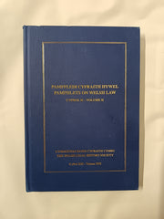 Pamphlets on Welsh Law Volumes I & II (Welsh LEga History Society, 20 &21)