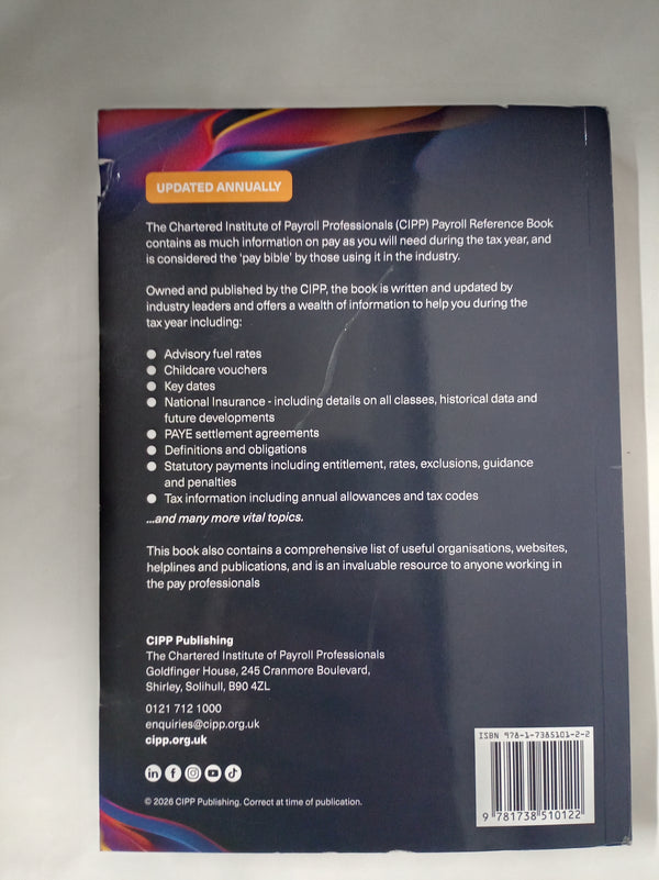 The Payroll Reference Book 2026-2027 Tax Year