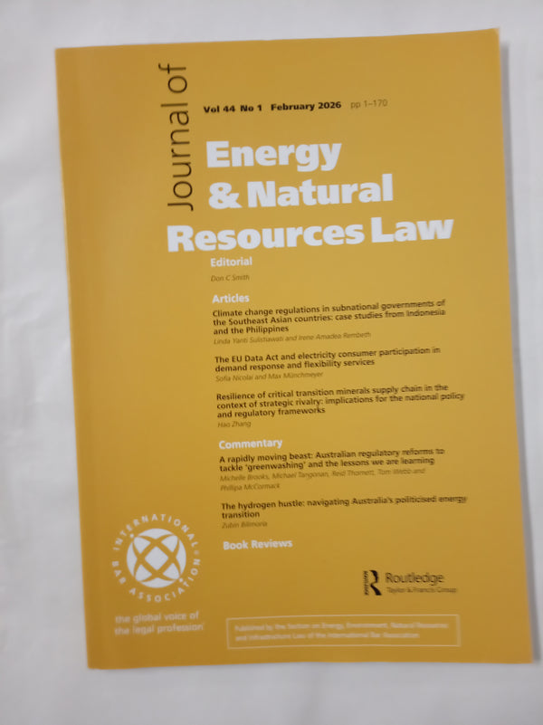 Journal of Energy & Natural Resources Law: Vol 44, No 1