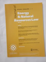 Journal of Energy & Natural Resources Law: Vol 44, No 1