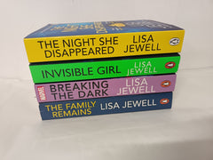 4 Lisa Jewell Books: Invisible Girl, The Night She Disappeared, Breaking the Dark, The Family Remains