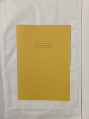 RHINO A4 Exercise Book 64 Pages 32 Leaf Yellow 7mm Squared (Pack of 7)