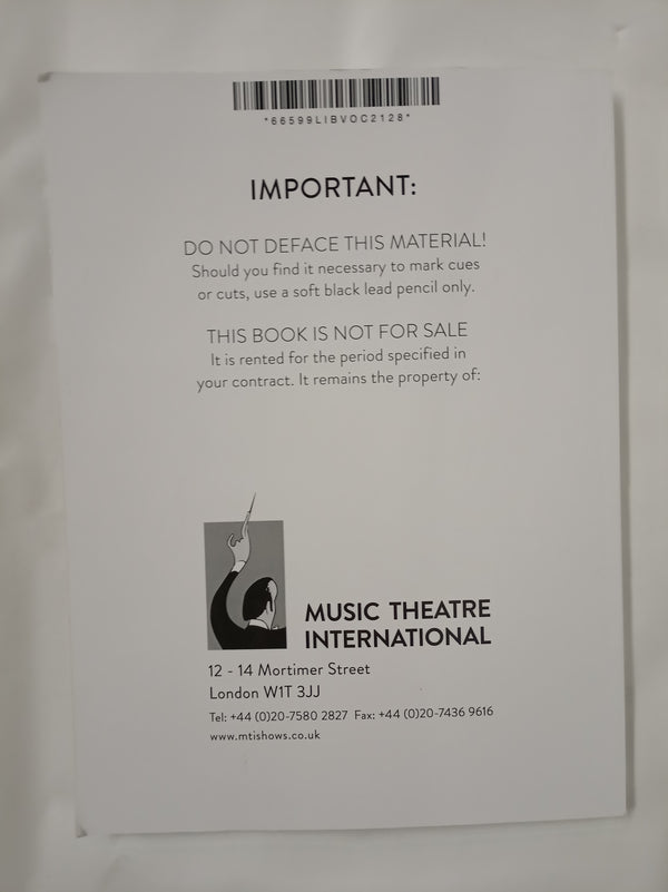 Charlie and the Chocolate Factory - Libretto Vocal Book