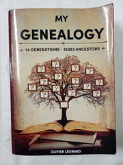 My genealogy - 14 generations - 16383 ancestors: Book to complete, 695 pages, 1 page per ancestor up to the 9th generation, 168 extension pages, Large Format