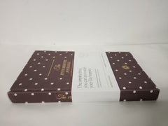 The Five Minute Journal: Undated 6 Months Limited Edition - Mocha polka dot