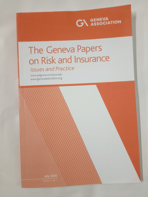 The Geneva Papers on Risk and Insurance - Issues and Practice Vol 51 No 3 Jul 26