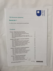 T366 Nanoscale Engineering, Nanolab Book 1, 2, 3 (Open University, 3 Books)