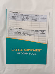 Cattle Movement Record Book - UK Farm Livestock Logbook