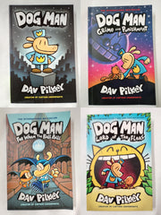 Dog Man Series 4 Book Set By Dav Pilkey