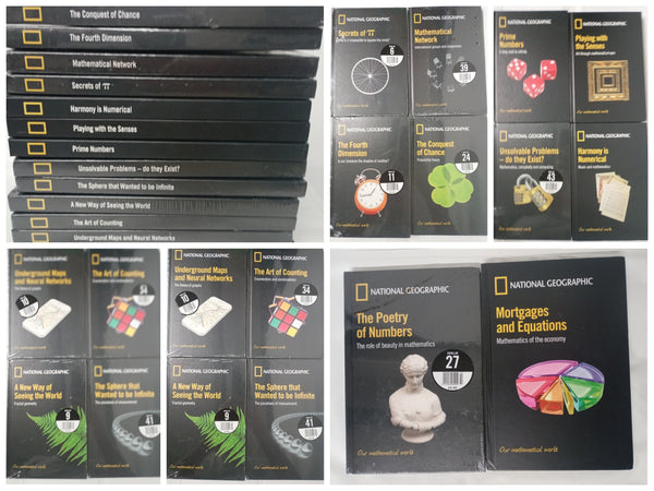 National Geographic Our Mathematical World Series 12 Books Collection Hardback