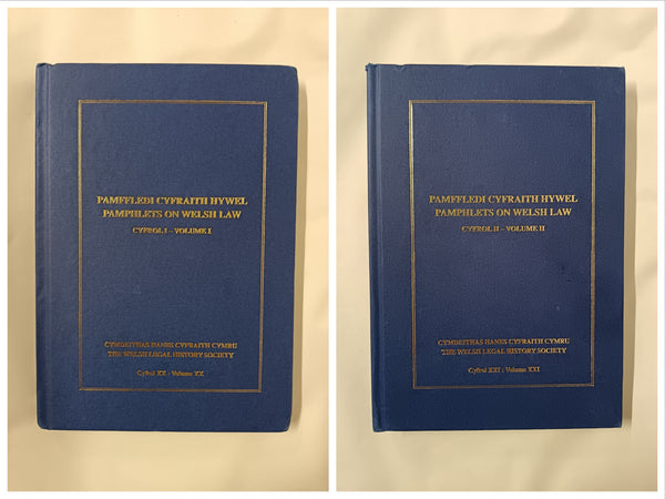 Pamphlets on Welsh Law Volumes I & II (Welsh LEga History Society, 20 &21)
