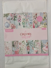 Crafters Companion, A Christmas Dream Paper Pad - 12" x 12" (24 Double Sided sheets)