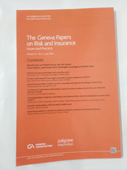 The Geneva Papers on Risk and Insurance - Issues and Practice Vol 51 No 3 Jul 26