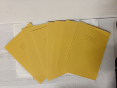 RHINO A4 Exercise Book 64 Pages 32 Leaf Yellow 7mm Squared (Pack of 7)