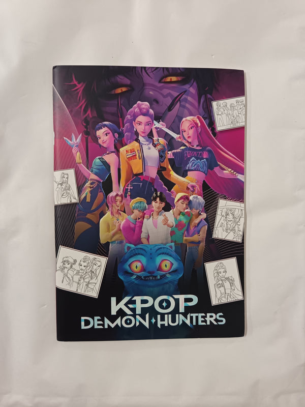 2 x K-Pop Demon Hunters Colouring Books