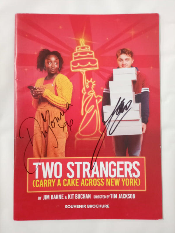 Two Strangers Carry A Cake Across New York Souvenir Brochure SIGNED