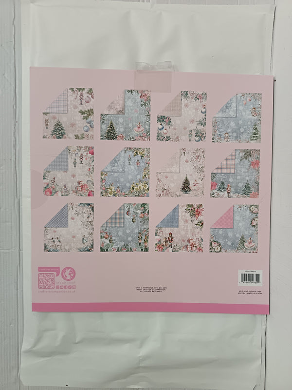 Crafters Companion, A Christmas Dream Paper Pad - 12" x 12" (24 Double Sided sheets)
