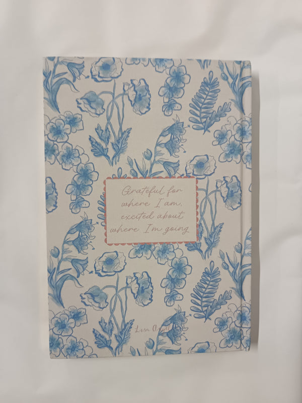 Blue Wildflower Self Care Daily Gratitude Journal