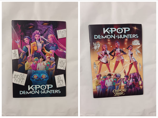 2 x K-Pop Demon Hunters Colouring Books