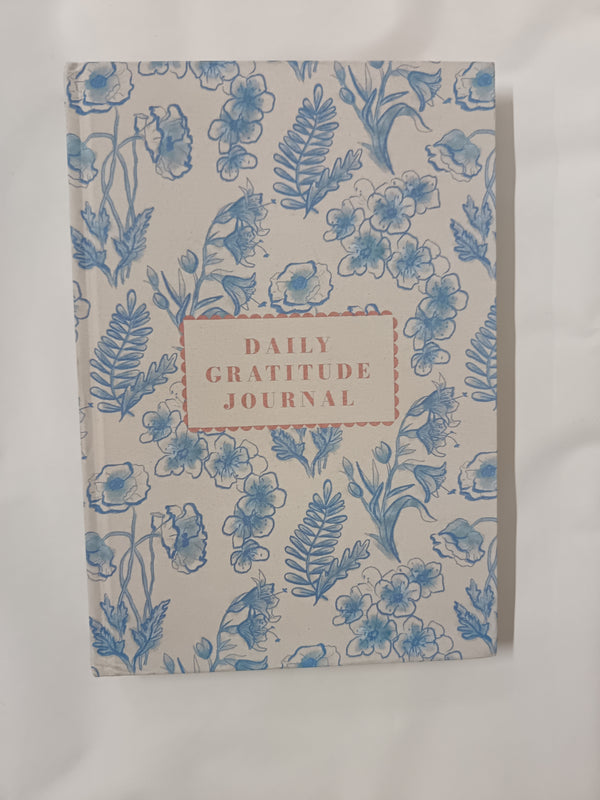 Blue Wildflower Self Care Daily Gratitude Journal