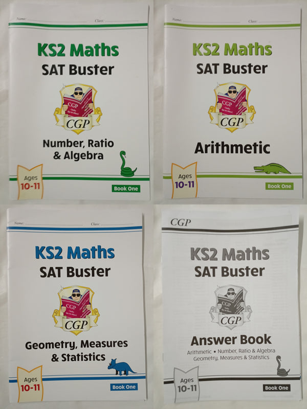 New KS2 Maths SAT Buster Stretch 4 Books Collection Set Ages 10-11
