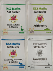 New KS2 Maths SAT Buster Stretch 4 Books Collection Set Ages 10-11