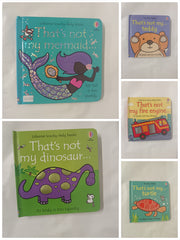 That's Not My..... 5 Book Bundle - Turtle, Mermaid, Fire Engine, Dinosaur, Teddy