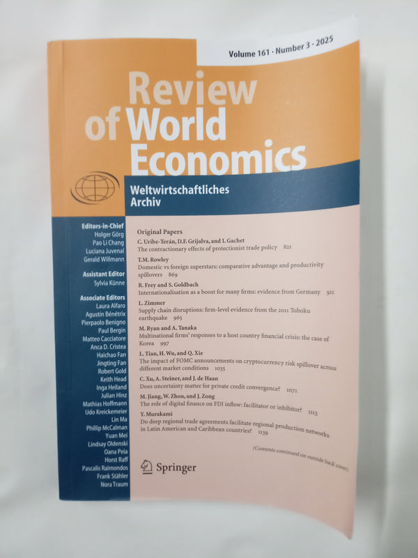 Review of World Economics Vol 161 No 3 2025