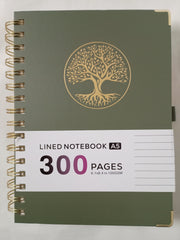 A5 Spiral Notebook With Dividers 300 Pages/150 Sheets 100GSM Lined
