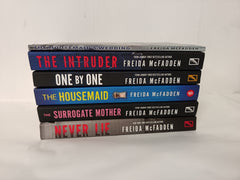 6 Freida McFadden Books: The Housemaid, The Housemaid's Wedding,The Intruder, Never Lie, The Surrogate Mother, One by One