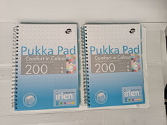 Pack of 2 Pukka Pads Irlen A4 Lined Project Book Turquoise