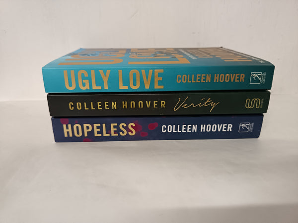 3 Colleen Hoover Books: Ugly Love, Hopeless, Verity