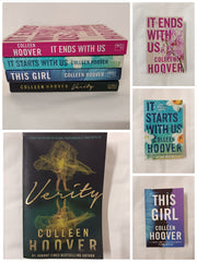 4 Colleen Hoover Books: Verity, It Ends With Us, It, Starts With Us & This Girl