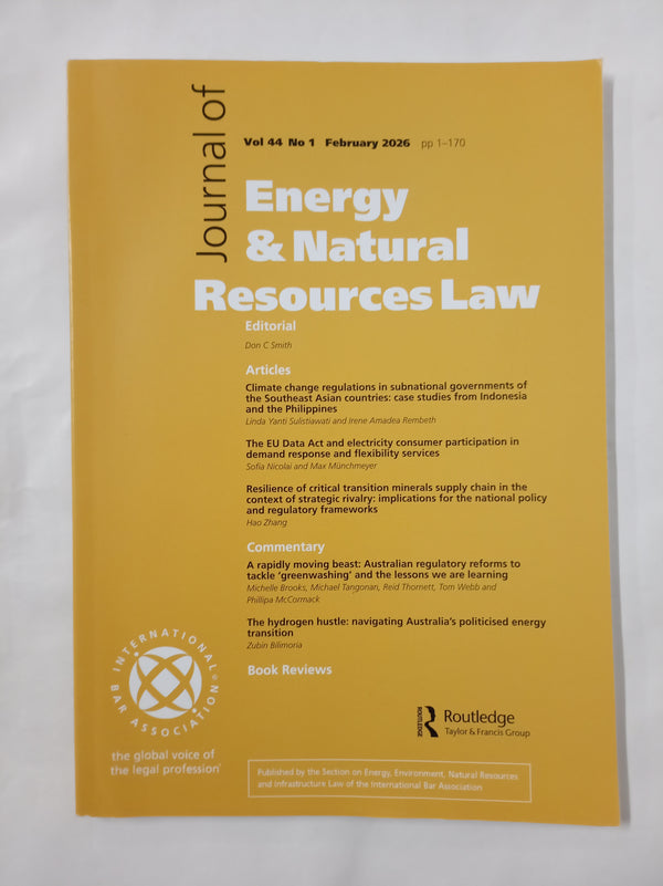 Journal of Energy & Natural Resources Law: Vol 44, No 1