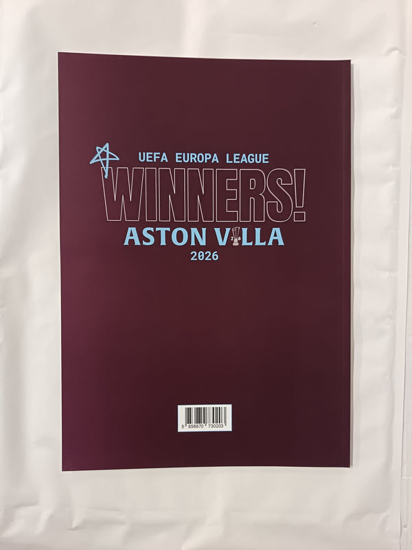 Aston Villa UEFA Europa League Winners 2026 Commemorative Magazine Edition