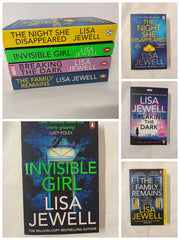 4 Lisa Jewell Books: Invisible Girl, The Night She Disappeared, Breaking the Dark, The Family Remains