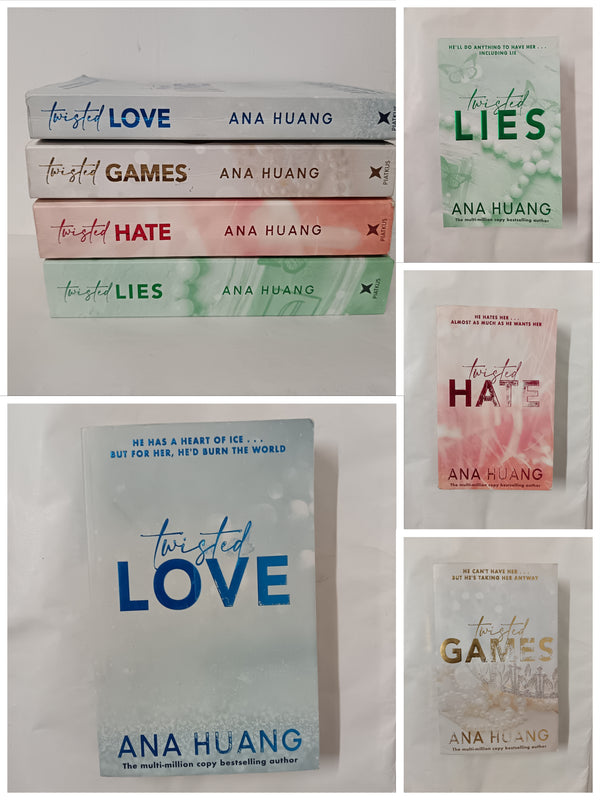 4 Books Twisted Series by Anna Huang: Twisted Love, Twisted Games, Twisted Hate, Twisted Lies
