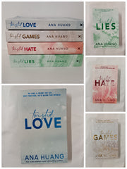4 Books Twisted Series by Anna Huang: Twisted Love, Twisted Games, Twisted Hate, Twisted Lies