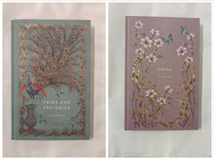 Jane Austen Journals Collection: 2 Hardcover Journals with Iconic Quotes from Pride and Prejudice & Emma in a Beautiful Cranford Edition