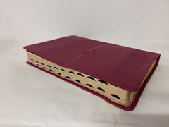NLT Large Print Thinline Reference Bible, Filament Enabled Edition (Red Letter, Leatherlike, Berry, Indexed): New Living Translation, Aurora Cranberry Leatherlike, Filament Enabled, Red Letter,