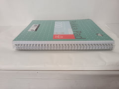 Pukka Pad, A4 Metallic Jotta Book 3 Pack – 21 x 30cm – Wirebound Notebook with 8mm Lines and 80GSM Paper – Features 4-Hole Punch Margins and Perforated Edges - 200 Pages, Green