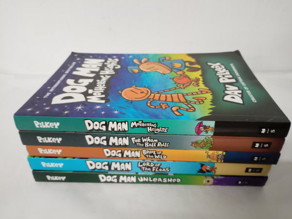 Dog Man Series 5 Book Set By Dav Pilkey