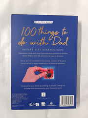 100 Things to do with Dad, Bucket List Scratch Book with Slipcase