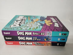 Dog Man 3 Book Collection:  Dog Man and Cat Kid / Fetch-22 / Crime & Punishment